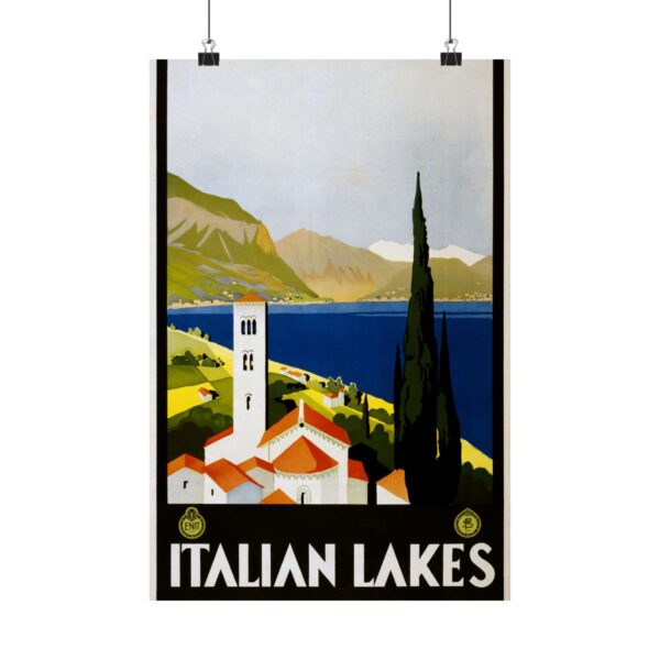 Italian Lakes – ENIT Italian National Tourist Board (c. 1930) - Vintage Travel Poster Print