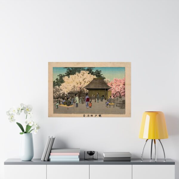 17217566960202215679_2048.jpeg Plum Garden at Kameido - Kobayashi Kiyochika (1879) - Japanese Woodblock Poster Print