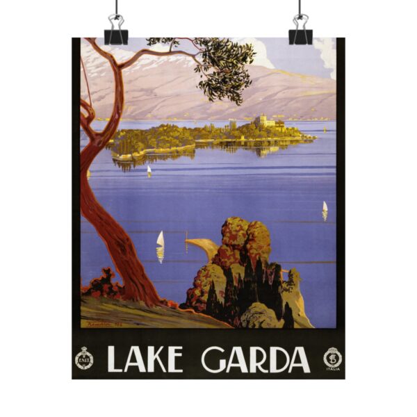 Lake Garda - ENIT Italian National Tourist Board (1924) - Vintage Travel Poster Print