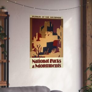 17335218562220371988_2048.jpeg Pueblos of the Southwest: National Parks & Monuments - Works Progress Administration (c. 1930s) - Vintage Travel Poster Print