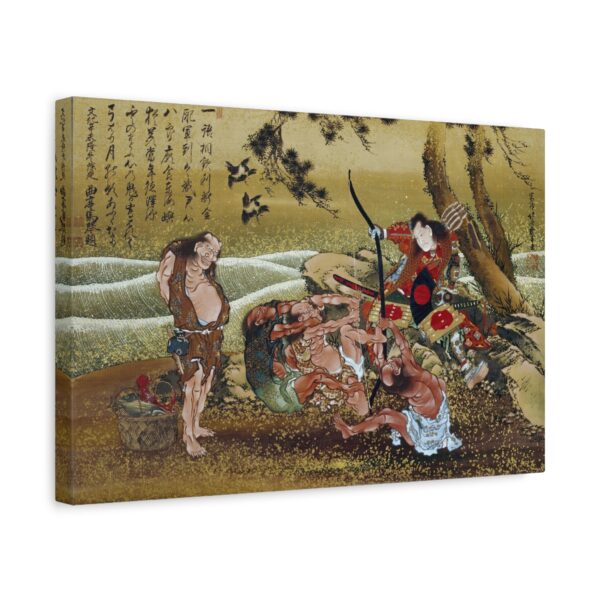 17364720768339208753_2048.jpeg Tametomo and the inhabitants of Onoshima Island - Katsushika Hokusai (1811) - Japanese Woodblock Canvas Print