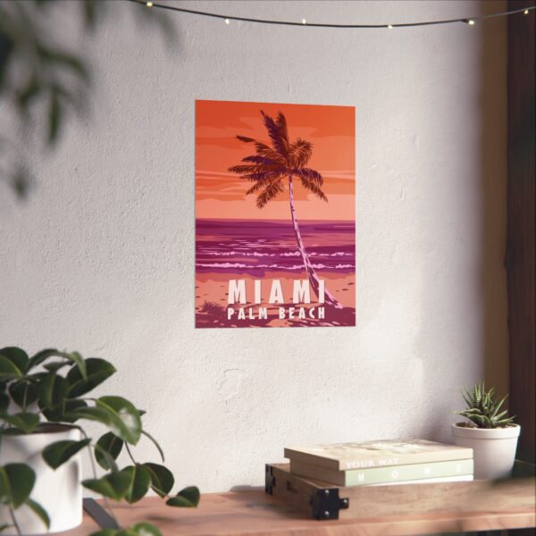 Miami, Florida - LUNE Original - Vintage Travel Poster Print