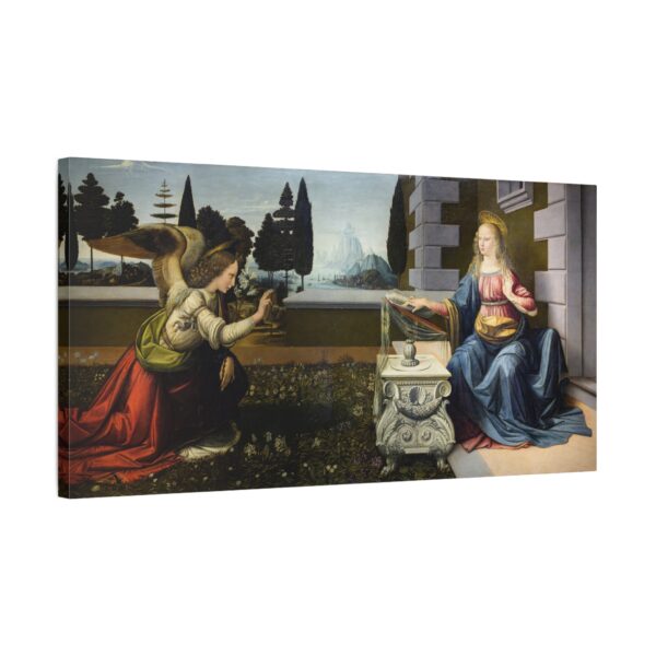 17401865304975319106_2048.jpeg The Annunciation - Leonardo da Vinci (c. 1472-76) - Renaissance Canvas Print