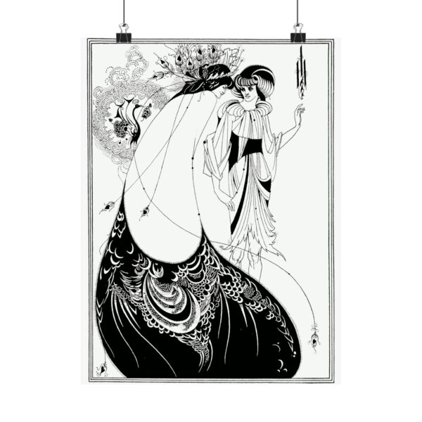 Aubrey Beardsley - The Peacock Skirt (1893) - Art Nouveau Poster Print