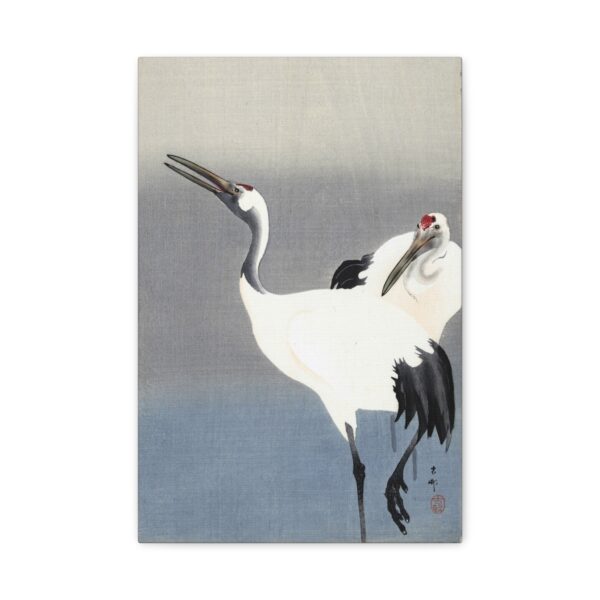 1743191204524462638_2048.jpeg Two Cranes - Ohara Koson (c. 1910) - Japanese Woodblock Canvas Print