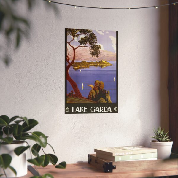 Lake Garda - ENIT Italian National Tourist Board (1924) - Vintage Travel Poster Print