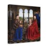 Madonna of Chancellor Rolin - Jan van Eyck (c. 1435) - Renaissance Canvas Print
