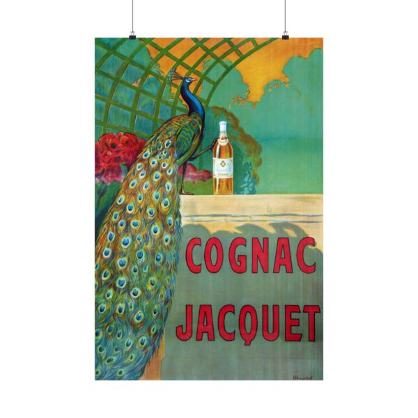 Cognac Jacquet Peacock - Camille Bouchet - Art Nouveau Poster Print