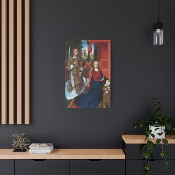 17789886187508838626_2048.jpeg The Annunciation (Clugny version) - Hans Memling (c. 1465-1475) - Classical Renaissance Canvas Art