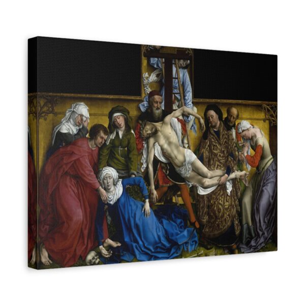 The Descent from the Cross - Rogier van der Weyden (c. 1435) - Renaissance Canvas Print