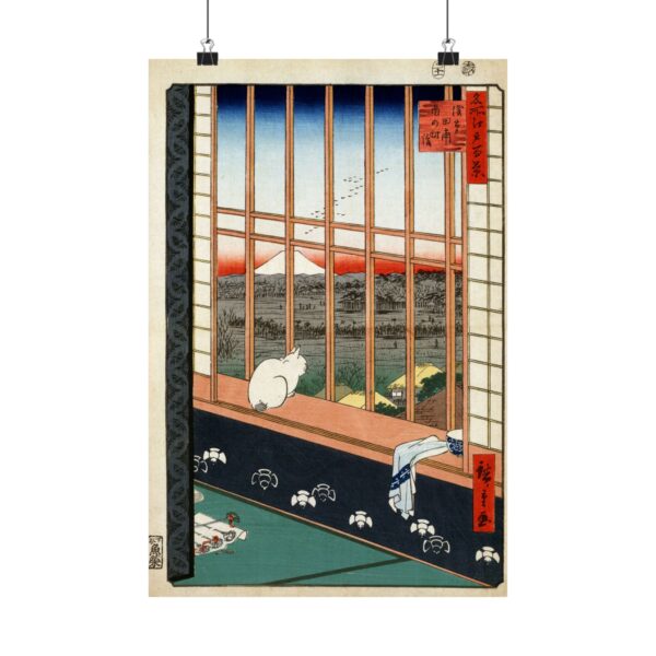 Asakusa Ricefields and Torinomachi Festival - Utagawa Hiroshige (1857) - Japanese Woodblock Poster Print