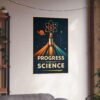 18065635074781103943_2048.jpeg Progress Through Science - LUNE Original - Atomic Age Poster Print