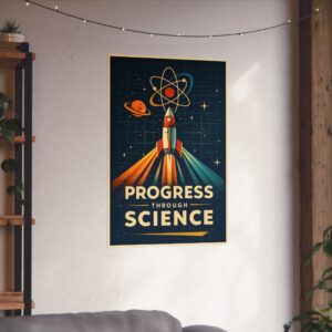 18065635074781103943_2048.jpeg Progress Through Science - LUNE Original - Atomic Age Poster Print