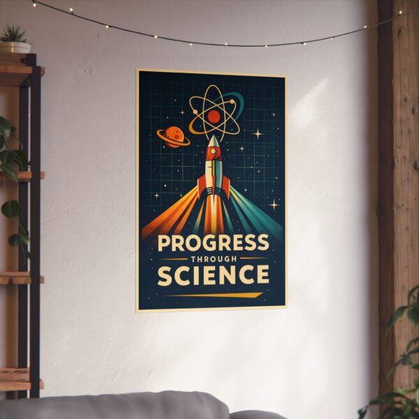 18065635074781103943_2048.jpeg Progress Through Science - LUNE Original - Atomic Age Poster Print