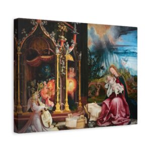 18095743772425145718_2048.jpeg Isenheim Altarpiece (Concert of Angels) - Matthias Grünewald (c. 1512-1516) - Renaissance Canvas Print