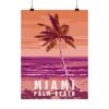 Miami, Florida - LUNE Original - Vintage Travel Poster Print