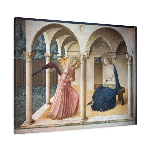 The Annunciation (San Marco version) - Fra Angelico (c. 1440-1445) - Renaissance Canvas Print
