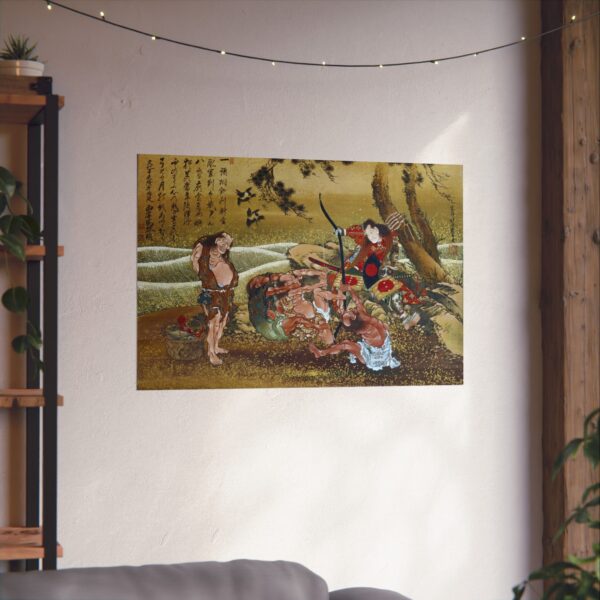 18205405130579751283_2048.jpeg Tametomo and the inhabitants of Onoshima Island - Katsushika Hokusai (1811) - Japanese Woodblock Poster Print