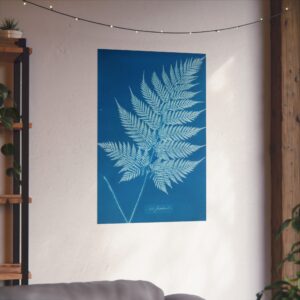 New Zealand Cyanotype - Anna Atkins (c. 1853-54) - Botanical Poster Print