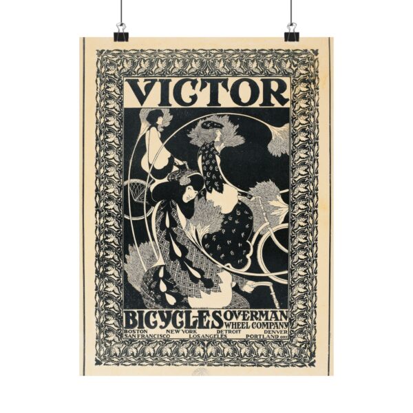 18223139557340644448_2048.jpeg Victor Bicycles ad - William Henry Bradley (c. 1896) - Art Nouveau Poster Print