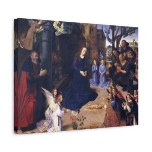 Portinari Altarpiece (central panel) - Hugo van der Goes (c. 1475) - Renaissance Canvas Print