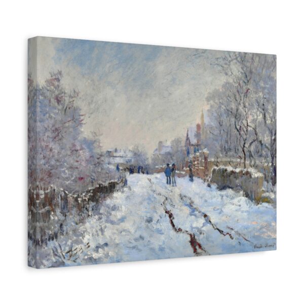 1857737837081822312_2048.jpeg Snow at Argenteuil - Claude Monet (1875) - Impressionist Canvas Print