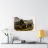 Bos Americanus, American Bison or Buffalo, plate 57 - John James Audubon (1845) - Natural History Poster Print