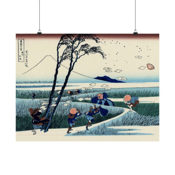 Ejiri in Suruga Province (Sunshu Ejiri) - Katsushika Hokusai (c. 1830-32) - Japanese Woodblock Poster Print