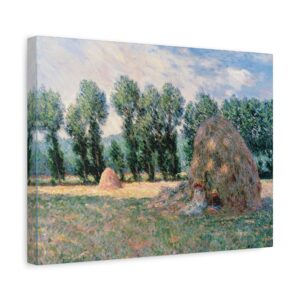 2087005969951031715_2048.jpeg Haystacks - Claude Monet (1885) - Impressionist Canvas Print
