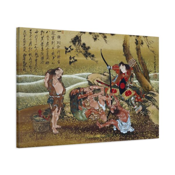 210480530930106138_2048.jpeg Tametomo and the inhabitants of Onoshima Island - Katsushika Hokusai (1811) - Japanese Woodblock Canvas Print