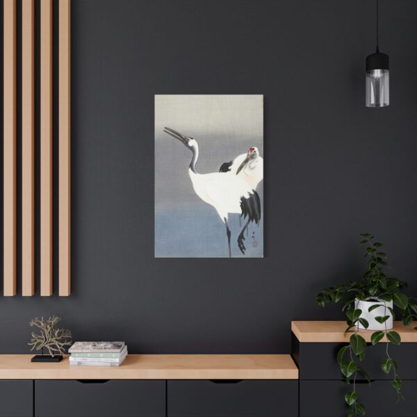 211502740190709526_2048.jpeg Two Cranes - Ohara Koson (c. 1910) - Japanese Woodblock Canvas Print