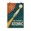 2157577591244747190_2048.jpeg The Future Is Atomic - LUNE Original - Space Age Poster Print