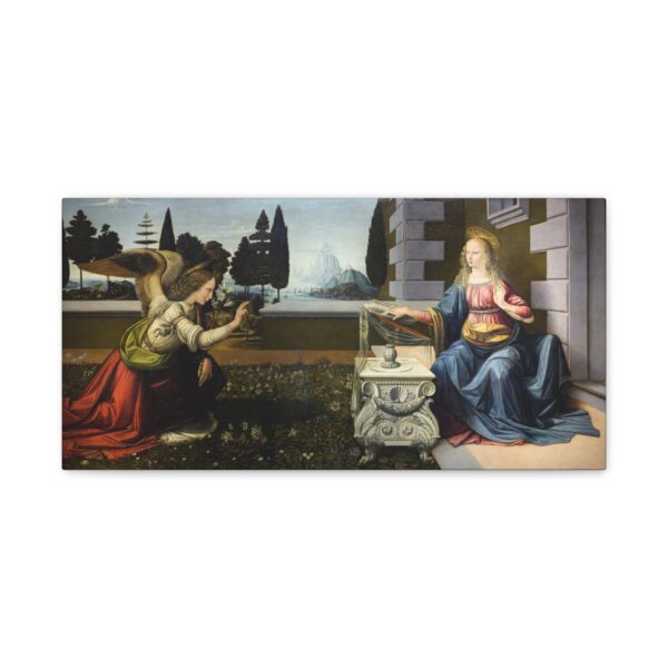 2290824622757692566_2048.jpeg The Annunciation - Leonardo da Vinci (c. 1472-76) - Renaissance Canvas Print