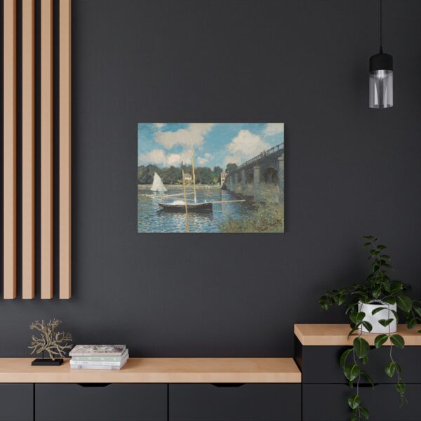 2453541596607830562_2048.jpeg The Bridge at Argenteuil - Claude Monet (1874) - Impressionist Canvas Print