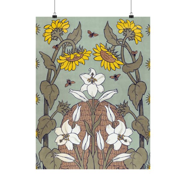 Bees and Beehive - Suze Fokker (1898) - Art Nouveau Poster Print