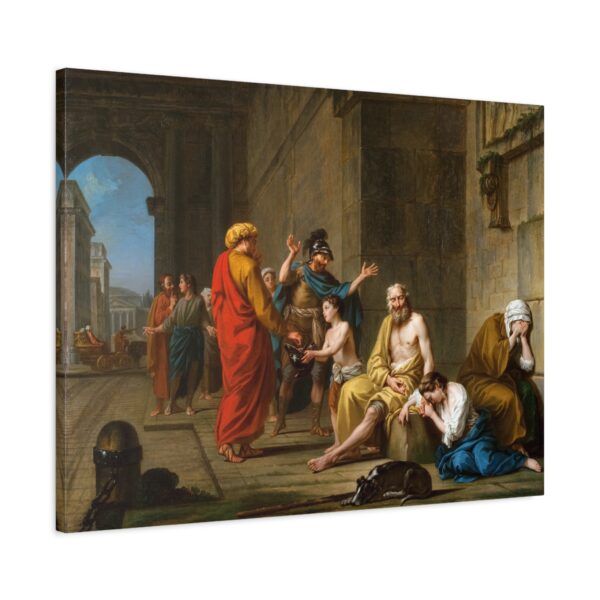 27470466374327615_2048.jpeg Belisarius Begging for Alms - Nicolas-René Jollain (1767) - Classical Canvas Print