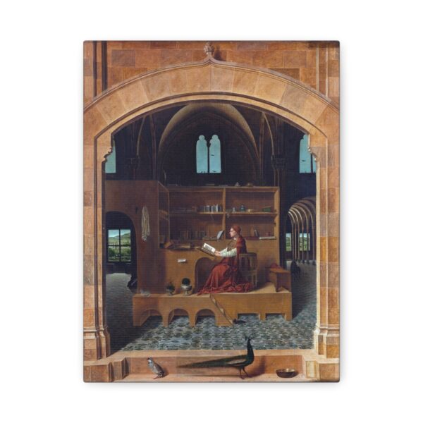 Saint Jerome in His Study - Antonello da Messina (c. 1475) - Renaissance Canvas Print