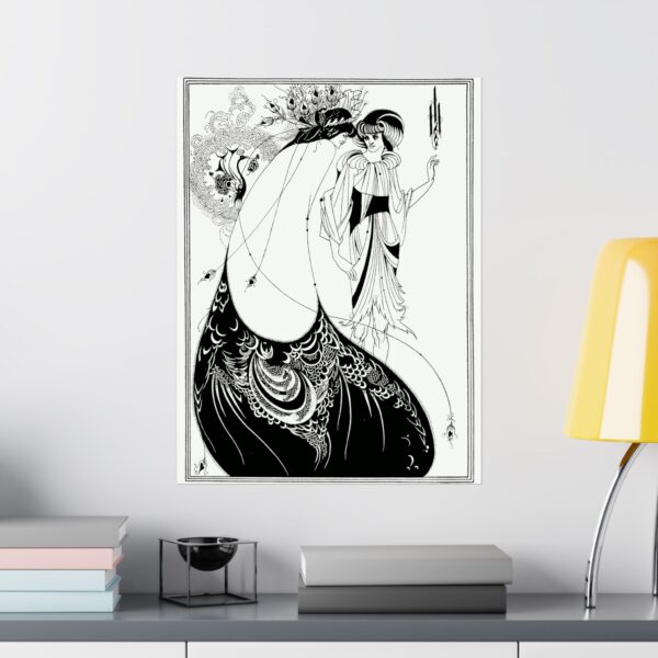 Aubrey Beardsley - The Peacock Skirt (1893) - Art Nouveau Poster Print