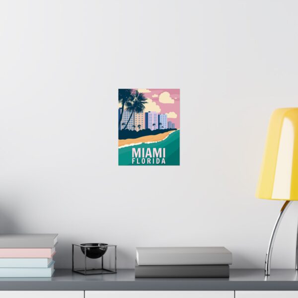 Miami, Florida - LUNE Original - Vintage Travel Poster Print