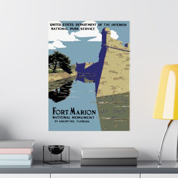 Fort Marion National Monument, St. Augustine Florida - Works Progress Administration (c. 1930s) - Vintage Travel Poster Print