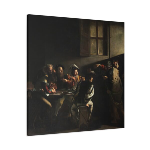 The Calling of Saint Matthew - Caravaggio (c. 1599-1600) - Renaissance Canvas Print