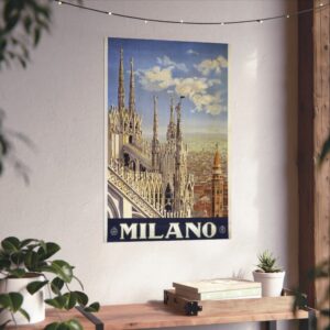 Milano (Milan), Italy - ENIT Italian National Tourist Board (c. 1920) - Vintage Travel Poster Print