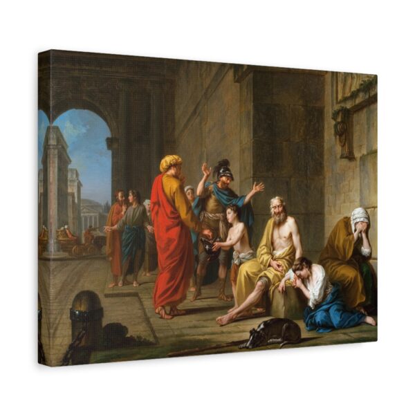 3232263740032516308_2048.jpeg Belisarius Begging for Alms - Nicolas-René Jollain (1767) - Classical Canvas Print