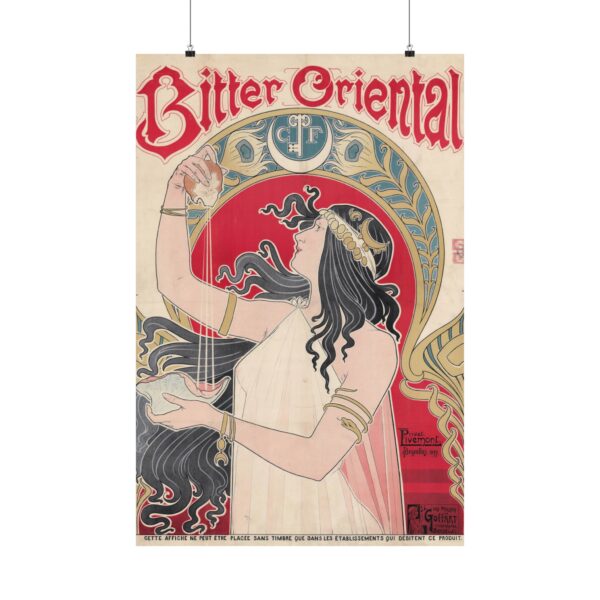 Bitter Oriental ad - Henri Privat-Livemont (1897) - Art Nouveau Poster Print