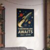 3452875227970987365_2048.jpeg Tomorrowland Awaits, Space & Beyond - LUNE Original - Space Age Poster Print