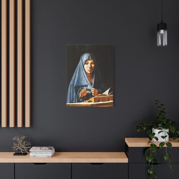 3511366925689558286_2048.jpeg Virgin of the Annunciation - Antonello da Messina (1476) - Renaissance Canvas Print