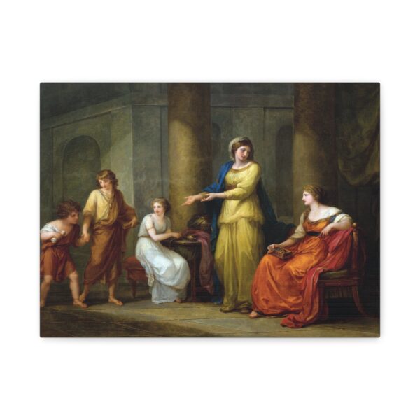 Cornelia, Mother of the Gracchi - Angelica Kauffman (1785) - Classical Canvas Print
