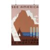 See America: Welcome to Montana - Works Progress Administration (c. 1930s) - Vintage Travel Poster Print