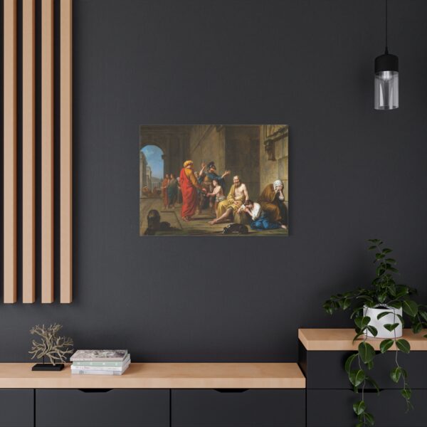 4215056775533500625_2048.jpeg Belisarius Begging for Alms - Nicolas-René Jollain (1767) - Classical Canvas Print
