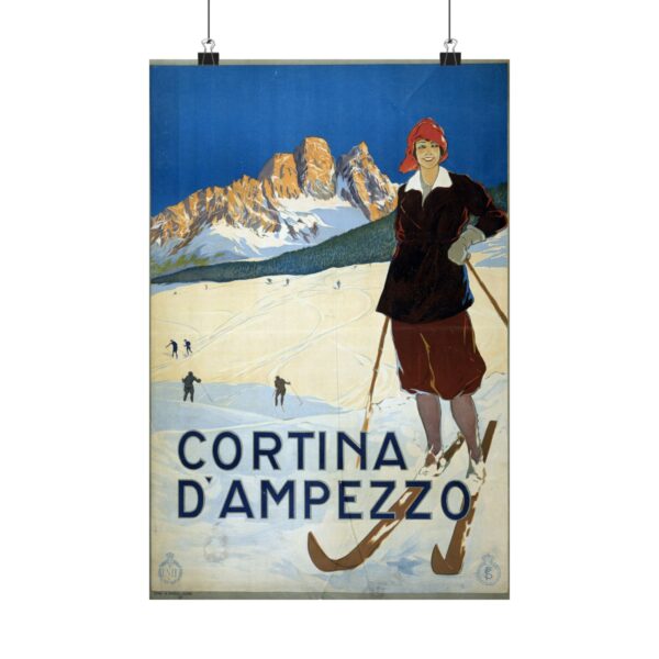 Cortina d'Ampezzo, Italy - ENIT Italian National Tourist Board (c. 1920) - Vintage Travel Poster Print